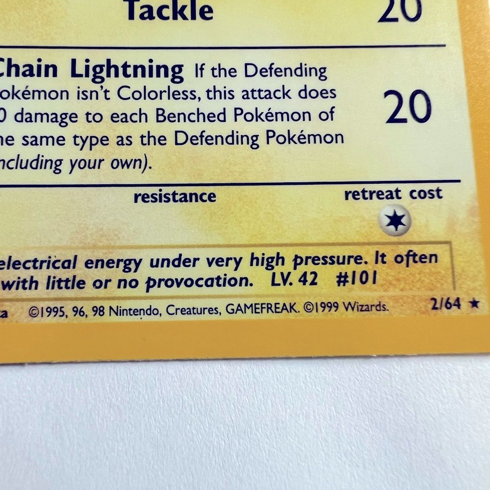 Vintage Pokemon Halo Electrode #2/64 Gamefreak 1999 Wizards Card - Picture 8 of 8
